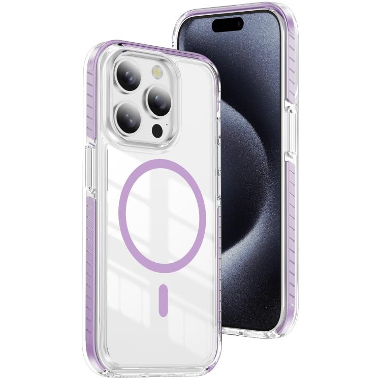 Capa de Telemóvel Híbrida em TPU com Acrílico Transparente e Escudo Cristalino Magnético, Para iPhone 14 Plus, Para iPhone 14 / 13, Para iPhone 14 Pro, Para iPhone 14 Pro Max, Para iPhone 13 Pro Max, Para iPhone 13 Pro
