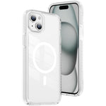 Capa de Telemóvel Híbrida em TPU com Acrílico Transparente e Escudo Cristalino Magnético, Para iPhone 16 Plus, Para iPhone 16, Para iPhone 15 Pro Max, Para iPhone 15 Pro, Para iPhone 15 Plus, Para iPhone 15