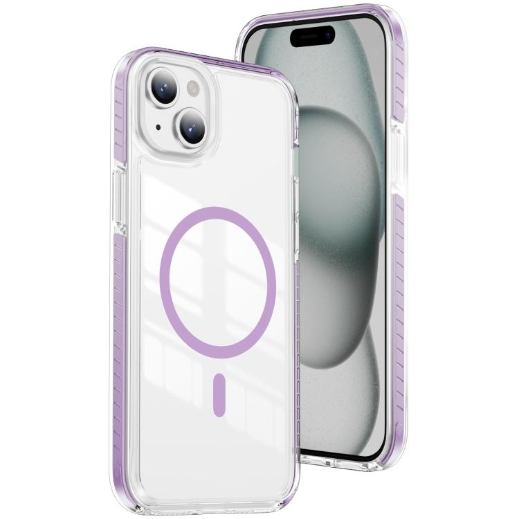 Capa de Telemóvel Híbrida em TPU com Acrílico Transparente e Escudo Cristalino Magnético, Para iPhone 16 Plus, Para iPhone 16, Para iPhone 15 Pro Max, Para iPhone 15 Pro, Para iPhone 15 Plus, Para iPhone 15