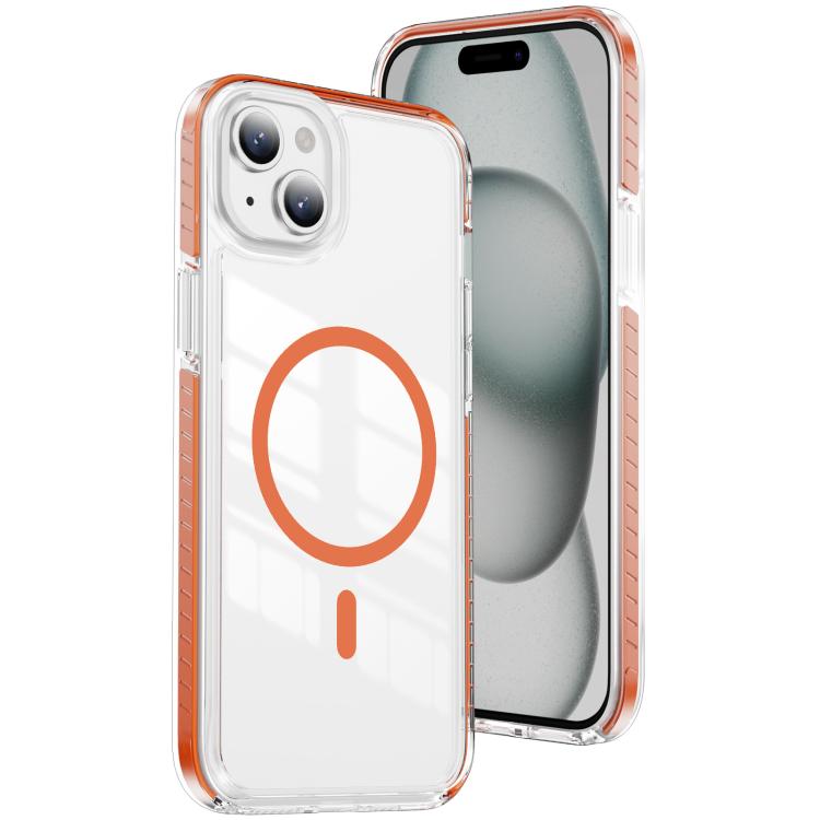 Capa de Telemóvel Híbrida em TPU com Acrílico Transparente e Escudo Cristalino Magnético, Para iPhone 16 Plus, Para iPhone 16, Para iPhone 15 Pro Max, Para iPhone 15 Pro, Para iPhone 15 Plus, Para iPhone 15