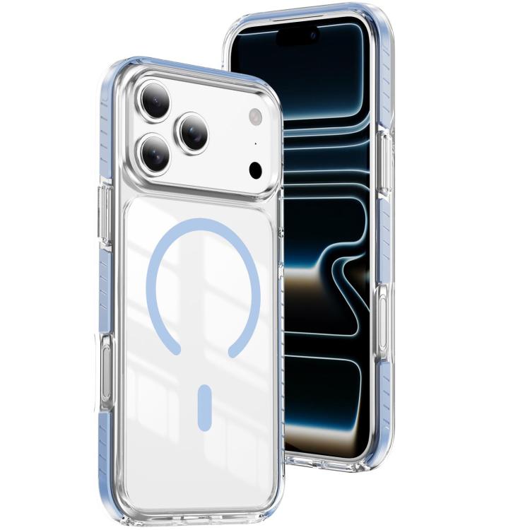 Capa de Telemóvel Híbrida em TPU com Acrílico Transparente e Escudo Cristalino Magnético, Para iPhone 17 Pro Max, Para iPhone 17 Pro, Para iPhone 17, Para iPhone Air, Para iPhone 16 Pro Max, Para iPhone 16 Pro