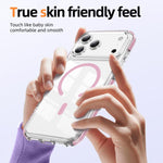 Capa de Telemóvel Híbrida em TPU com Acrílico Transparente e Escudo Cristalino Magnético, Para iPhone 17 Pro Max, Para iPhone 17 Pro, Para iPhone 17, Para iPhone Air, Para iPhone 16 Pro Max, Para iPhone 16 Pro