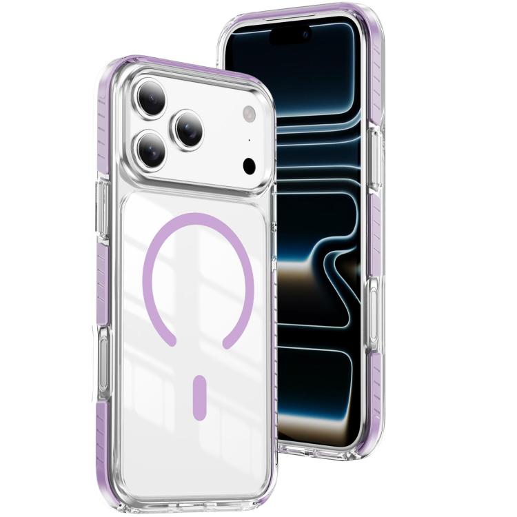 Capa de Telemóvel Híbrida em TPU com Acrílico Transparente e Escudo Cristalino Magnético, Para iPhone 17 Pro Max, Para iPhone 17 Pro, Para iPhone 17, Para iPhone Air, Para iPhone 16 Pro Max, Para iPhone 16 Pro