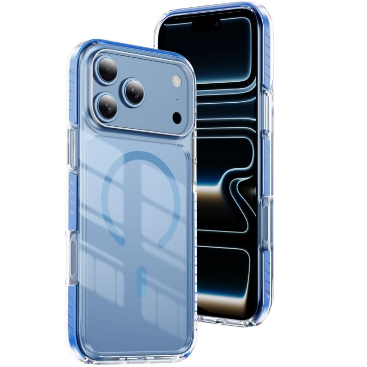 Capa de Telemóvel Híbrida em TPU com Acrílico Transparente e Escudo Cristalino Magnético, Para iPhone 17 Pro Max, Para iPhone 17 Pro, Para iPhone 17, Para iPhone Air, Para iPhone 16 Pro Max, Para iPhone 16 Pro