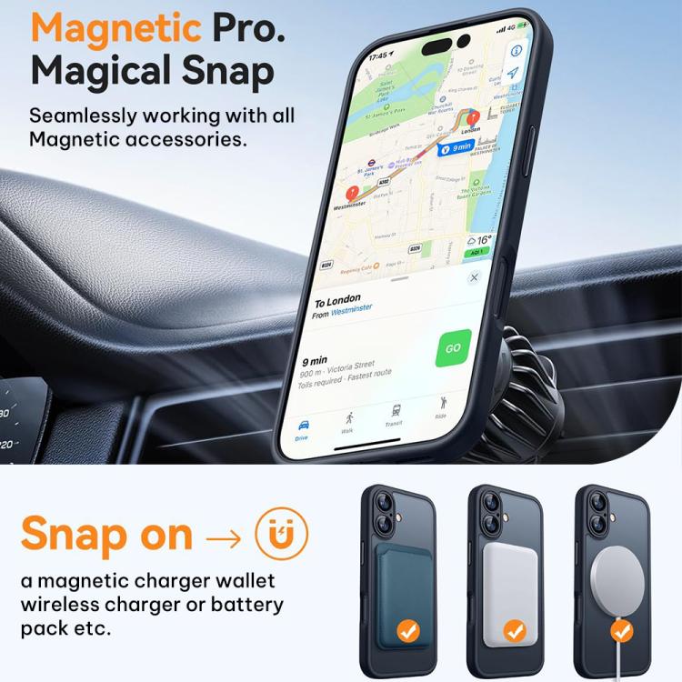 Capa de Telemóvel Fosca Magnética XDcase com Sensação de Pele e Filme para Lente, Para iPhone 17 Pro Max, Para iPhone 17 Pro, Para iPhone 17, Para iPhone Air
