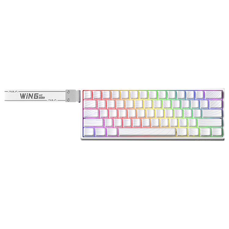 Teclado com fios AULA WIN60HE MAX Edition com 60 teclas RGB