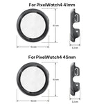 xDfind Filme Temperado com Pulverização de Óleo Integrada Capa Protetora para Relógio PC, Para Google Pixel Watch 4 / 3 45mm, Para Google Pixel Watch 4 / 3 / 2 / 1 41mm