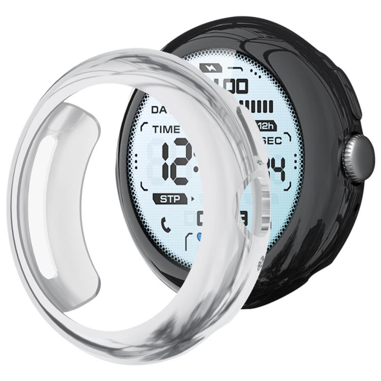 Capa integrada de TPU com película temperada xDfind para relógio, para Google Pixel Watch 4 / 3 45mm, para Google Pixel Watch 4 / 3 / 2 / 1 41mm