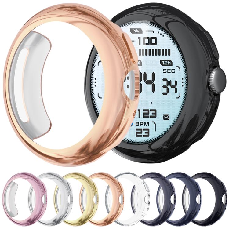 Capa integrada de TPU com película temperada xDfind para relógio, para Google Pixel Watch 4 / 3 45mm, para Google Pixel Watch 4 / 3 / 2 / 1 41mm