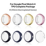 Capa integrada de TPU com película temperada xDfind para relógio, para Google Pixel Watch 4 / 3 45mm, para Google Pixel Watch 4 / 3 / 2 / 1 41mm