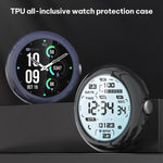 Capa integrada de TPU com película temperada xDfind para relógio, para Google Pixel Watch 4 / 3 45mm, para Google Pixel Watch 4 / 3 / 2 / 1 41mm