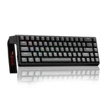Teclado com Fios AULA WIN68HE Versão Standard 68 Teclas RGB, WIN68HE Eixo Magnético Preto Cinzento Madeira
