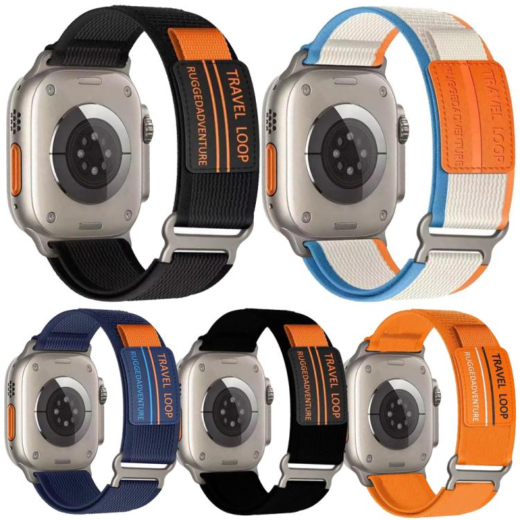 Pack de 5 Correias de Relógio em Nylon Trançado com Fivela Metálica de Dupla Secção xDfind, Para Apple Watch 42 / 44 / 45 / 46 / 49mm, Para Apple Watch 38 / 40 / 41 / S11 42mm