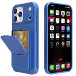 Capa de Telemóvel com Toque de Pele em TPU, Espelho Oculto e Bolsa para Cartões com Suporte, Para iPhone 17 Pro Max, Para iPhone 17 Pro, Para iPhone 17, Para iPhone Air