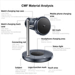 Yesido DS40 Qi2.2 3-in-1 Magnet Wireless Charging Station, DS40