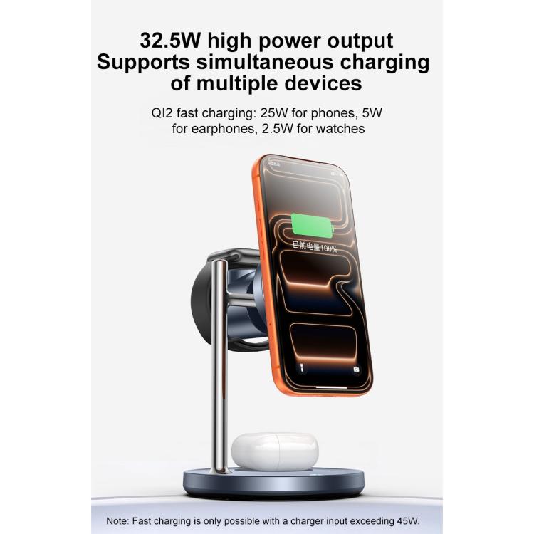 Yesido DS40 Qi2.2 3-in-1 Magnet Wireless Charging Station, DS40