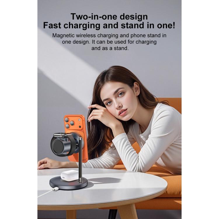 Yesido DS40 Qi2.2 3-in-1 Magnet Wireless Charging Station, DS40