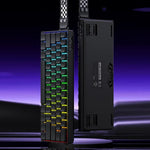 Teclado Mecânico Gaming Sem Fios AULA MINI60 HE Pro 61 Teclas RGB