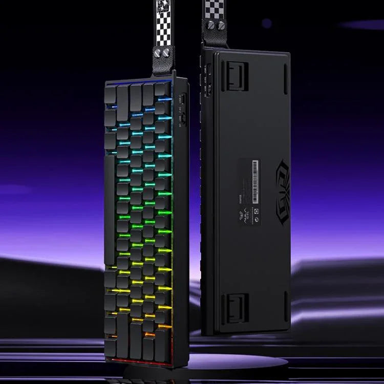 Teclado Mecânico Gaming Sem Fios AULA MINI60 HE Pro 61 Teclas RGB