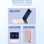 Capa de Couro para Tablet com Teclado Bluetooth e Touchpad, Para iPad 2025 / 2022, Para iPad Air 13 2025 / 2024 / Pro 12.9 2022