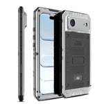Capa de Telemóvel Híbrida em Metal e Silicone com Proteção Quádrupla, Para iPhone 17 Pro Max, Para iPhone 17 Pro, Para iPhone 17, Para iPhone Air