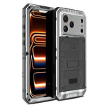 Capa de Telemóvel Híbrida em Metal e Silicone com Proteção Quádrupla, Para iPhone 17 Pro Max, Para iPhone 17 Pro, Para iPhone 17, Para iPhone Air