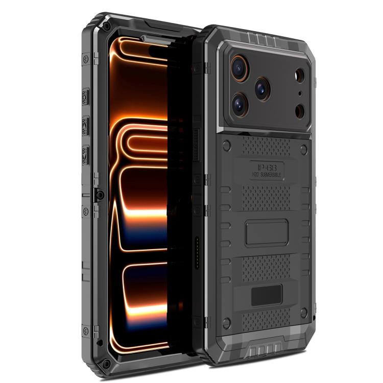 Capa de Telemóvel Híbrida em Metal e Silicone com Proteção Quádrupla, Para iPhone 17 Pro Max, Para iPhone 17 Pro, Para iPhone 17, Para iPhone Air