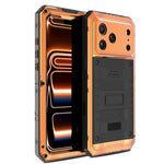 Capa de Telemóvel Híbrida em Metal e Silicone com Proteção Quádrupla, Para iPhone 17 Pro Max, Para iPhone 17 Pro, Para iPhone 17, Para iPhone Air