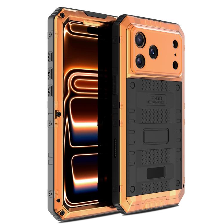 Capa de Telemóvel Híbrida em Metal e Silicone com Proteção Quádrupla, Para iPhone 17 Pro Max, Para iPhone 17 Pro, Para iPhone 17, Para iPhone Air