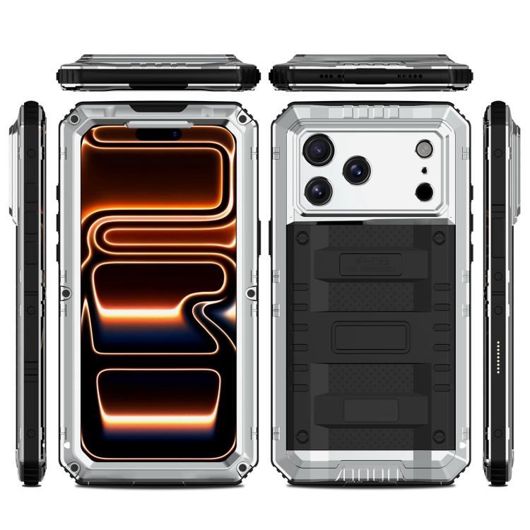Capa de Telemóvel Híbrida em Metal e Silicone com Proteção Quádrupla, Para iPhone 17 Pro Max, Para iPhone 17 Pro, Para iPhone 17, Para iPhone Air