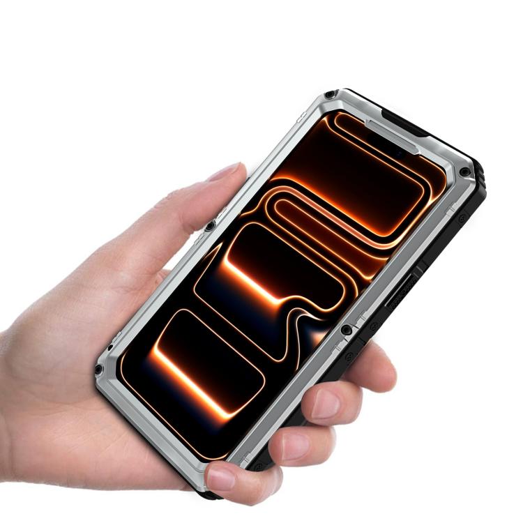 Capa de Telemóvel Híbrida em Metal e Silicone com Proteção Quádrupla, Para iPhone 17 Pro Max, Para iPhone 17 Pro, Para iPhone 17, Para iPhone Air