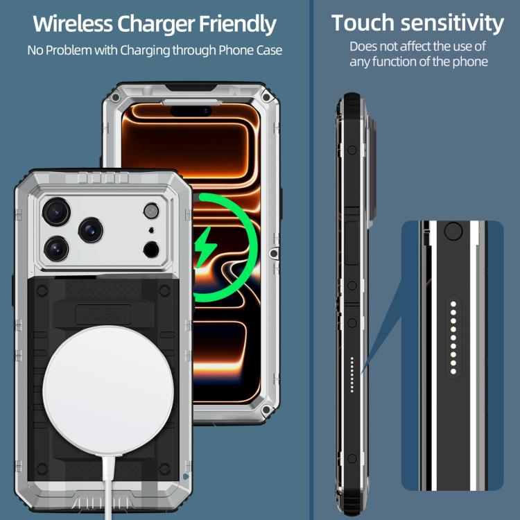 Capa de Telemóvel Híbrida em Metal e Silicone com Proteção Quádrupla, Para iPhone 17 Pro Max, Para iPhone 17 Pro, Para iPhone 17, Para iPhone Air