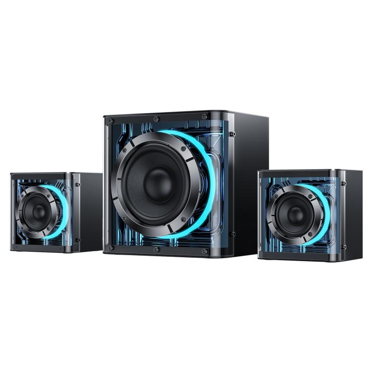 Coluna Bluetooth Yesido YSW41 40W Sistema 2.1 Canais com Subwoofer e Luzes RGB Coloridas, YSW41