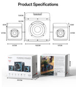 Coluna Bluetooth Yesido YSW41 40W Sistema 2.1 Canais com Subwoofer e Luzes RGB Coloridas, YSW41