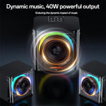 Coluna Bluetooth Yesido YSW41 40W Sistema 2.1 Canais com Subwoofer e Luzes RGB Coloridas, YSW41