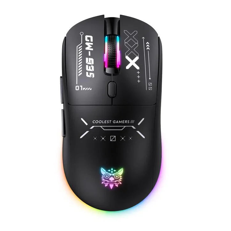 Rato Sem Fios ONIKUMA CW935 12800DPI 2.4GHz + BT + Com Fios Tri-modo RGB, CW935