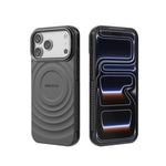 Capa de Telemóvel Magnética BIBERCAS em TPU com Textura Ondulada, Para iPhone 17 Pro Max