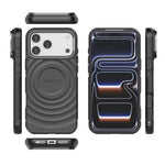 Capa de Telemóvel Magnética BIBERCAS em TPU com Textura Ondulada, Para iPhone 17 Pro Max