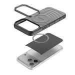 Capa de Telemóvel Magnética BIBERCAS em TPU com Textura Ondulada, Para iPhone 17 Pro Max