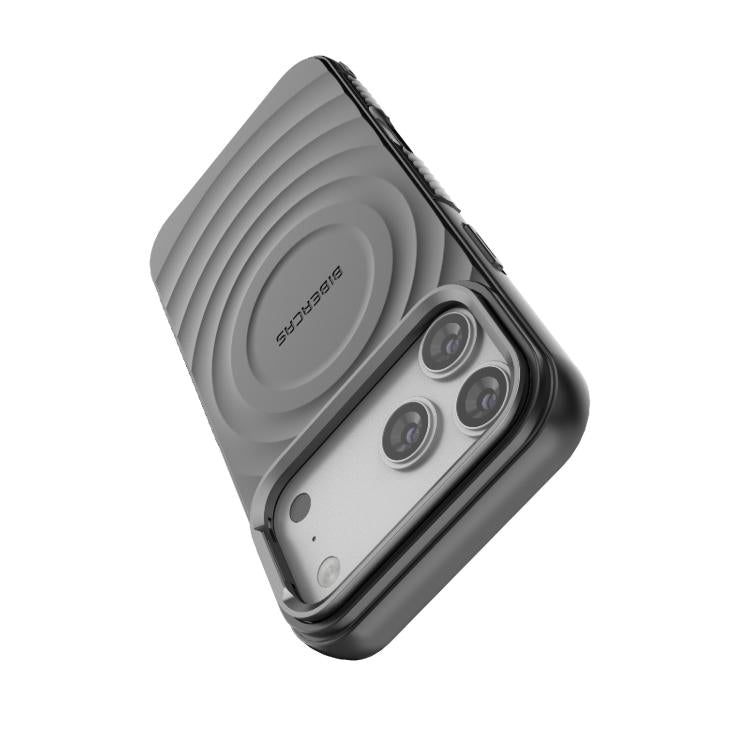 Capa de Telemóvel Magnética BIBERCAS em TPU com Textura Ondulada, Para iPhone 17 Pro Max