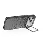 Capa de Telemóvel Magnética BIBERCAS em TPU com Textura Ondulada, Para iPhone 17 Pro Max