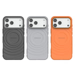Capa de Telemóvel Magnética BIBERCAS em TPU com Textura Ondulada, Para iPhone 17 Pro Max