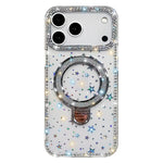 Capa de telemóvel IMD com suporte de pé e glitter de strass em ambos os lados, para iPhone 17 Pro Max, para iPhone 17 Pro, para iPhone 17, para iPhone Air, para iPhone 16 Pro Max, para iPhone 16 Pro, para iPhone 16 Plus, para iPhone 16