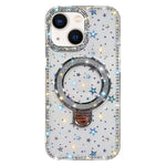 Capa de telemóvel IMD com suporte de pé e glitter de strass em ambos os lados, para iPhone 15 Pro Max, para iPhone 15 Pro, para iPhone 15, para iPhone 14, para iPhone 14 Pro, para iPhone 14 Pro Max, para iPhone 13 Pro Max, para iPhone 13 Pro