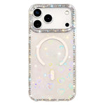 Capa de telemóvel magnética híbrida IMD PC TPU com strass em ambos os lados, Para iPhone 17 Pro Max, Para iPhone 17 Pro, Para iPhone 17, Para iPhone Air, Para iPhone 16 Pro Max, Para iPhone 16 Pro, Para iPhone 16 Plus, Para iPhone 16