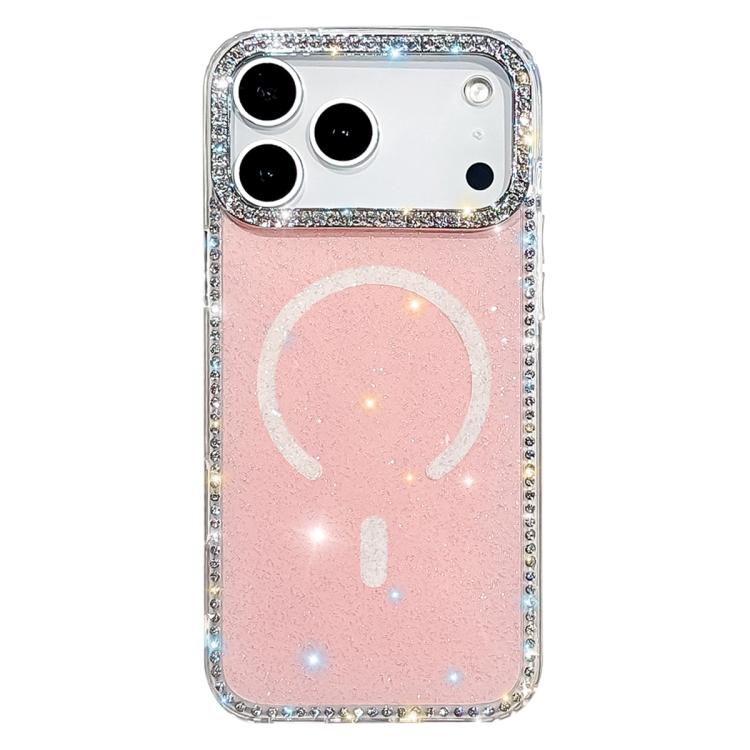 Capa de telemóvel magnética híbrida IMD PC TPU com strass em ambos os lados, Para iPhone 17 Pro Max, Para iPhone 17 Pro, Para iPhone 17, Para iPhone Air, Para iPhone 16 Pro Max, Para iPhone 16 Pro, Para iPhone 16 Plus, Para iPhone 16