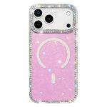 Capa de telemóvel magnética híbrida IMD PC TPU com strass em ambos os lados, Para iPhone 17 Pro Max, Para iPhone 17 Pro, Para iPhone 17, Para iPhone Air, Para iPhone 16 Pro Max, Para iPhone 16 Pro, Para iPhone 16 Plus, Para iPhone 16