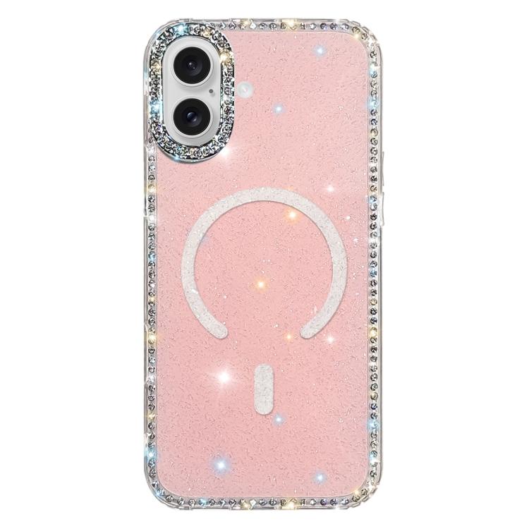 Capa de telemóvel magnética híbrida IMD PC TPU com strass em ambos os lados, Para iPhone 17 Pro Max, Para iPhone 17 Pro, Para iPhone 17, Para iPhone Air, Para iPhone 16 Pro Max, Para iPhone 16 Pro, Para iPhone 16 Plus, Para iPhone 16