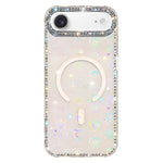 Capa de telemóvel magnética híbrida IMD PC TPU com strass em ambos os lados, Para iPhone 17 Pro Max, Para iPhone 17 Pro, Para iPhone 17, Para iPhone Air, Para iPhone 16 Pro Max, Para iPhone 16 Pro, Para iPhone 16 Plus, Para iPhone 16