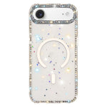 Capa de telemóvel magnética híbrida IMD PC TPU com strass em ambos os lados, Para iPhone 17 Pro Max, Para iPhone 17 Pro, Para iPhone 17, Para iPhone Air, Para iPhone 16 Pro Max, Para iPhone 16 Pro, Para iPhone 16 Plus, Para iPhone 16